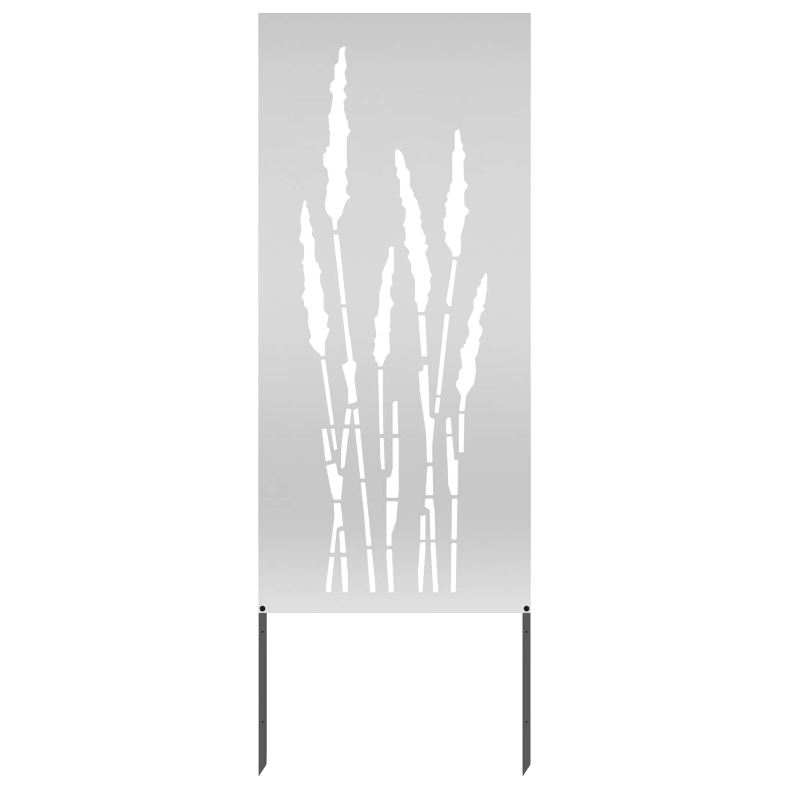 Trädgårds integritetsskärm Silver 50 x 140 cm Galvaniserat stål
