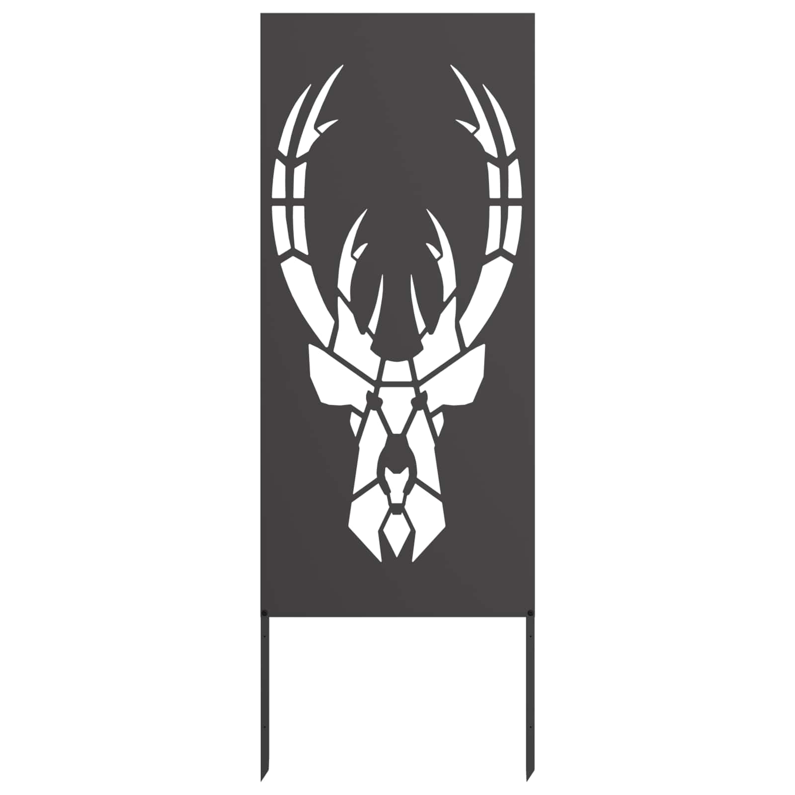 Trädgårds integritetsskärm Svart 50 x 140 cm Kallvalsat stål