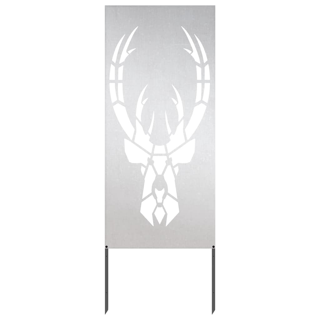 Trädgårds integritetsskärm Silver 50 x 140 cm Rostfritt stål