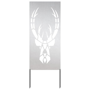 Trädgårds integritetsskärm Silver 50 x 140 cm Rostfritt stål