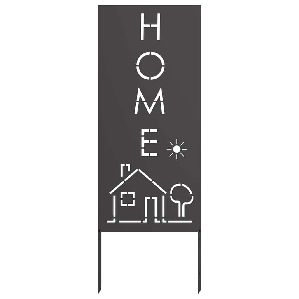 Trädgårds integritetsskärm Svart 50 x 140 cm Kallvalsat stål