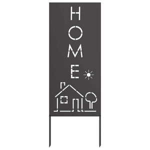 Trädgårds integritetsskärm Svart 50 x 140 cm Kallvalsat stål