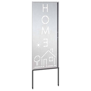 Trädgårds integritetsskärm Silver 50 x 140 cm Rostfritt stål