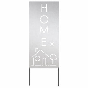 Trädgårds integritetsskärm Silver 50 x 140 cm Rostfritt stål