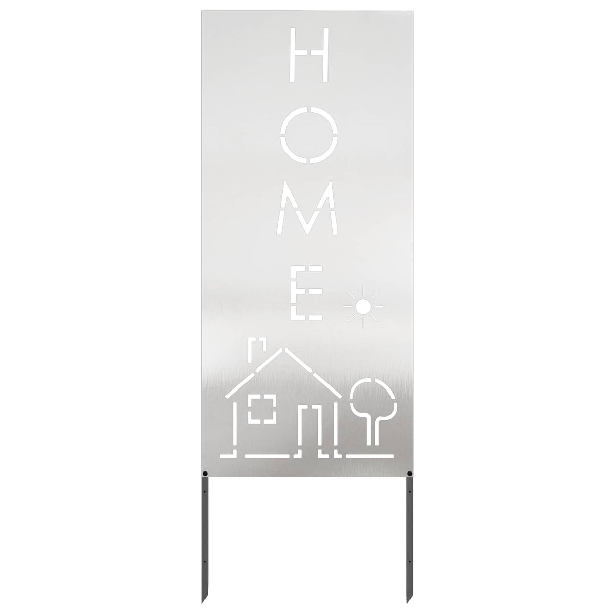 Trädgårds integritetsskärm Silver 50 x 140 cm Rostfritt stål