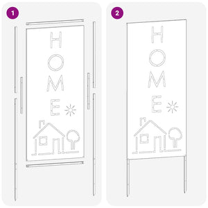 Trädgårds integritetsskärm Silver 50 x 140 cm Galvaniserat stål