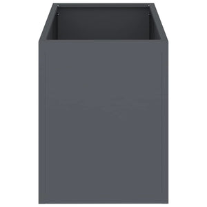 Trädgårdsplanterare Antracit 50 x 32 x 40 cm Kallvalsat stål
