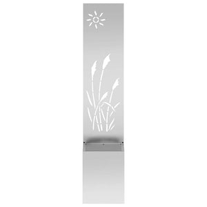 Trädgårds integritetsskärm Silver 32 x 140 cm Galvaniserat stål