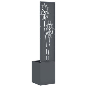 Trädgårds integritetsskärm Antracit 32 x 140 cm Kallvalsat stål