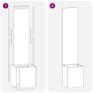 Trädgårds integritetsskärm Olivgrön 32 x 140 cm Kallvalsat stål