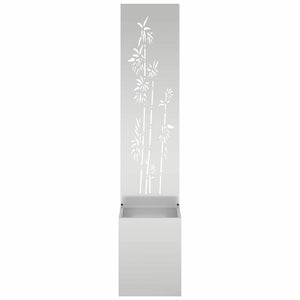 Trädgårds integritetsskärm Silver 32 x 140 cm Galvaniserat stål