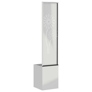 Trädgårds integritetsskärm Silver 32 x 140 cm Galvaniserat stål
