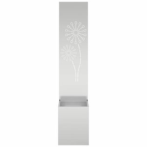 Trädgårds integritetsskärm Silver 32 x 140 cm Galvaniserat stål