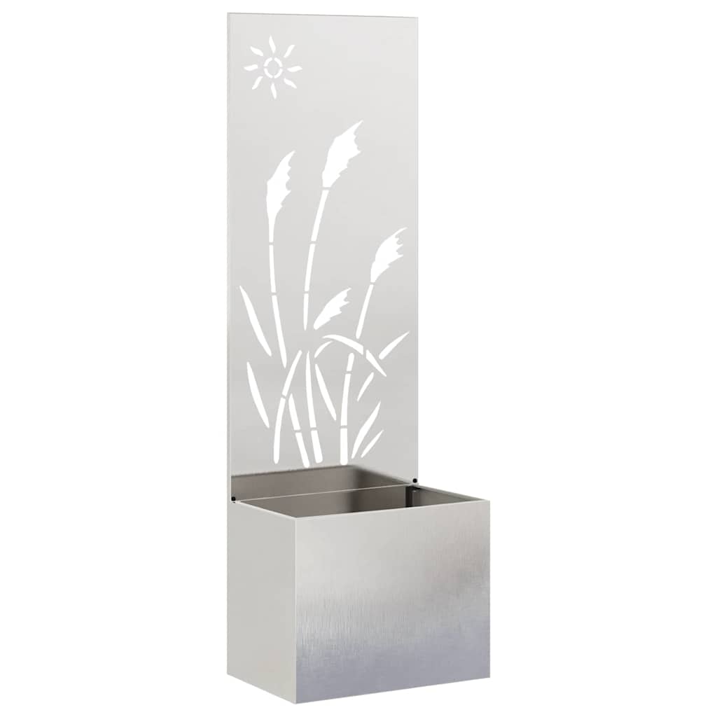 Trädgårds integritetsskärm Fiskfjäll Silver 50 x 32 x 150 cm