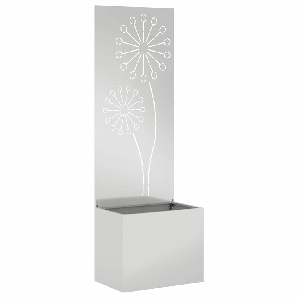 Trädgårds integritetsskärm Silver 50 x 140 cm Galvaniserat stål