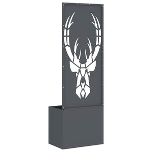 Trädgårds integritetsskärm Antracit 50 x 140 cm Kallvalsat stål