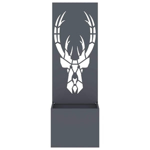 Trädgårds integritetsskärm Antracit 50 x 140 cm Kallvalsat stål