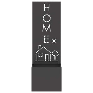 Trädgårds integritetsskärm Svart 50 x 140 cm Kallvalsat stål