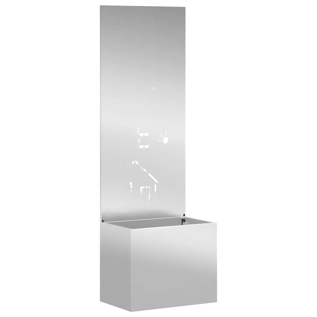 Trädgårds integritetsskärm Fiskfjäll Silver 50 x 32 x 150 cm