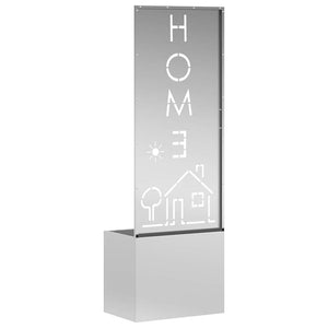 Trädgårds integritetsskärm Silver 50 x 140 cm Galvaniserat stål