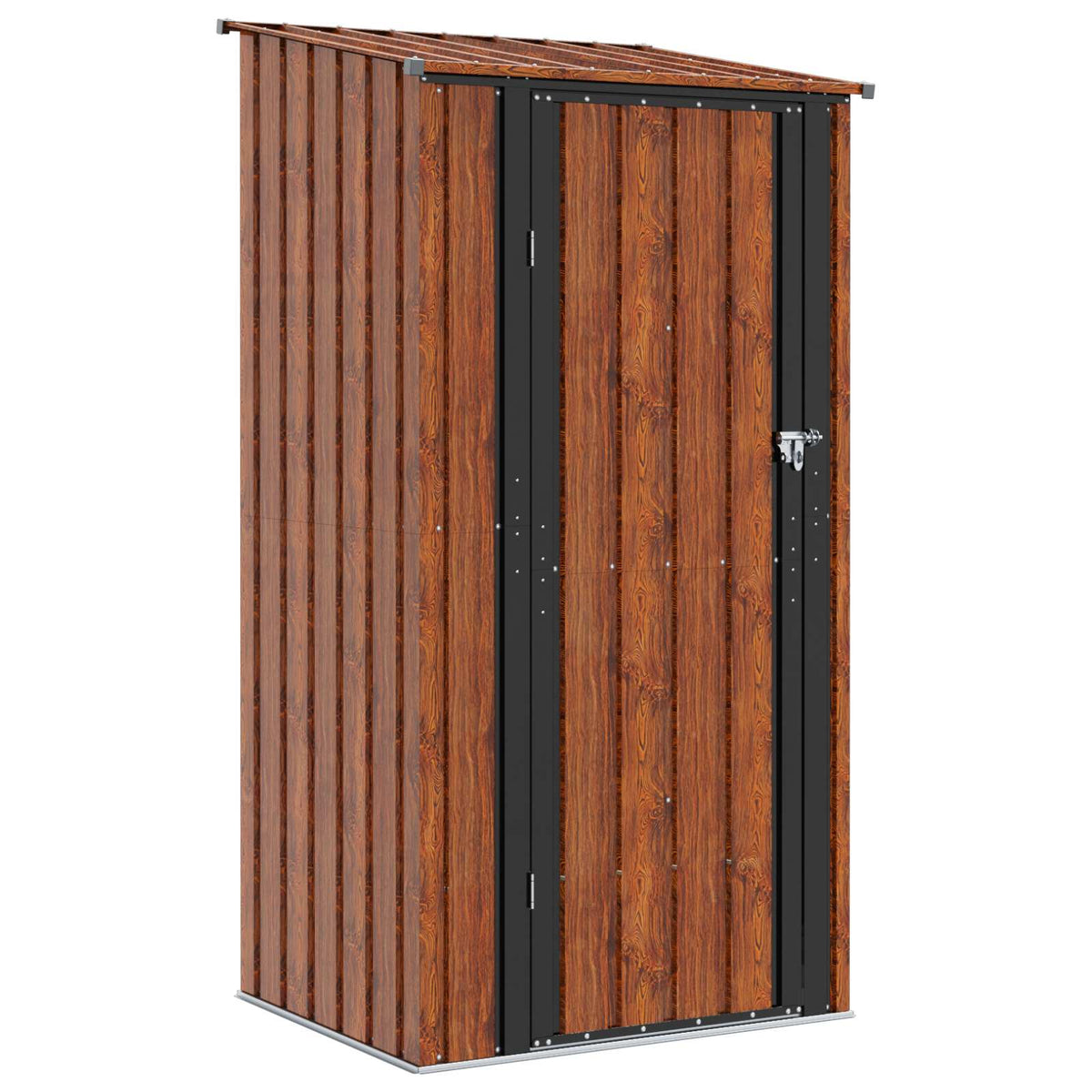 Trädgårdsskjul Brun 103 x 86 x 200 cm Metall
