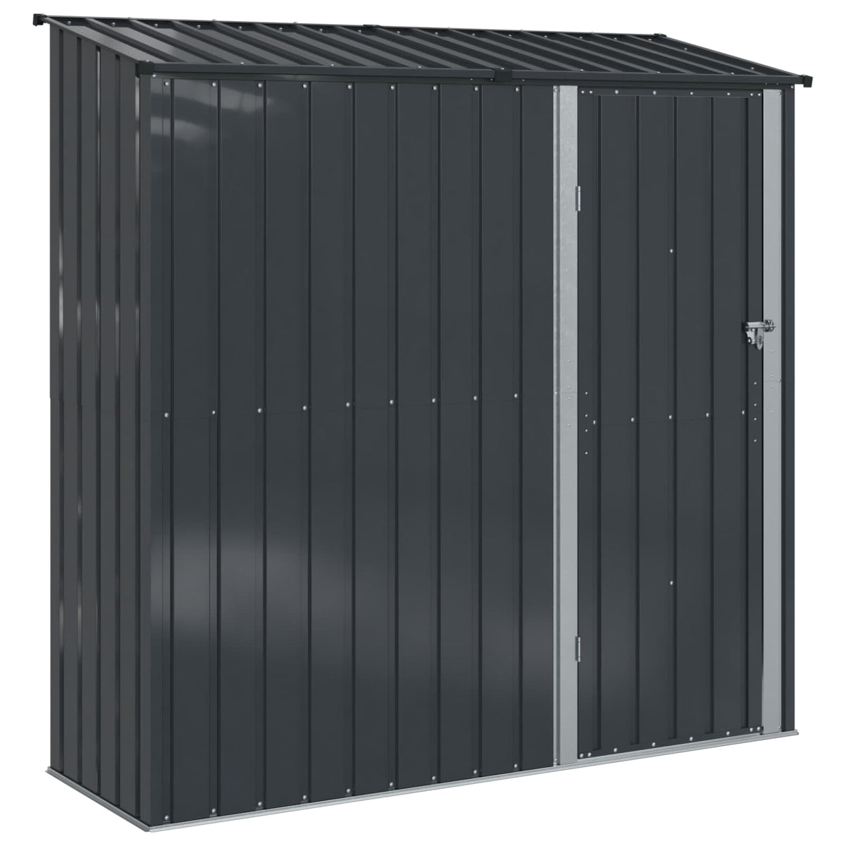 Trädgårdsskjul Antracit 203,5 x 73 x 200 cm Metall