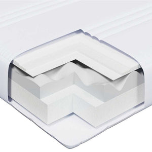 Sängram med madrass med huvudgavel Brun 80 x 200 cm Massiv furu