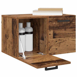 Väggmonterat skåp Gammalt trä 60 x 36,5 x 35 cm Konstruerat trä