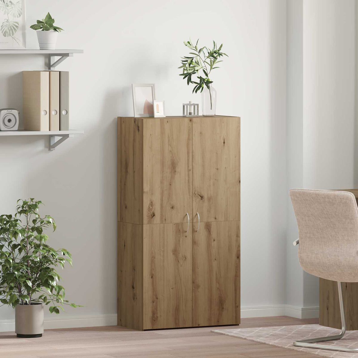 Kontorsskåp Artisan-ek 60 x 32 x 115 cm Konstruerat trä