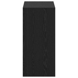 Garderob med hylla med lagring Svart Ek 77 x 48 x 102 cm