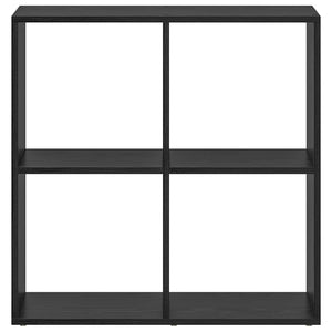 Bokskåp Svart Ek 69,5 x 29 x 69,5 cm Konstruerat trä