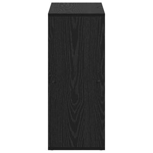 Bokskåp Svart Ek 69,5 x 29 x 69,5 cm Konstruerat trä