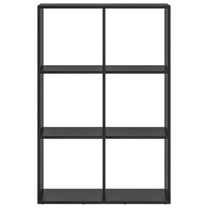 Bokskåp Svart Ek 69,5 x 29 x 103,5 cm Konstruerat trä