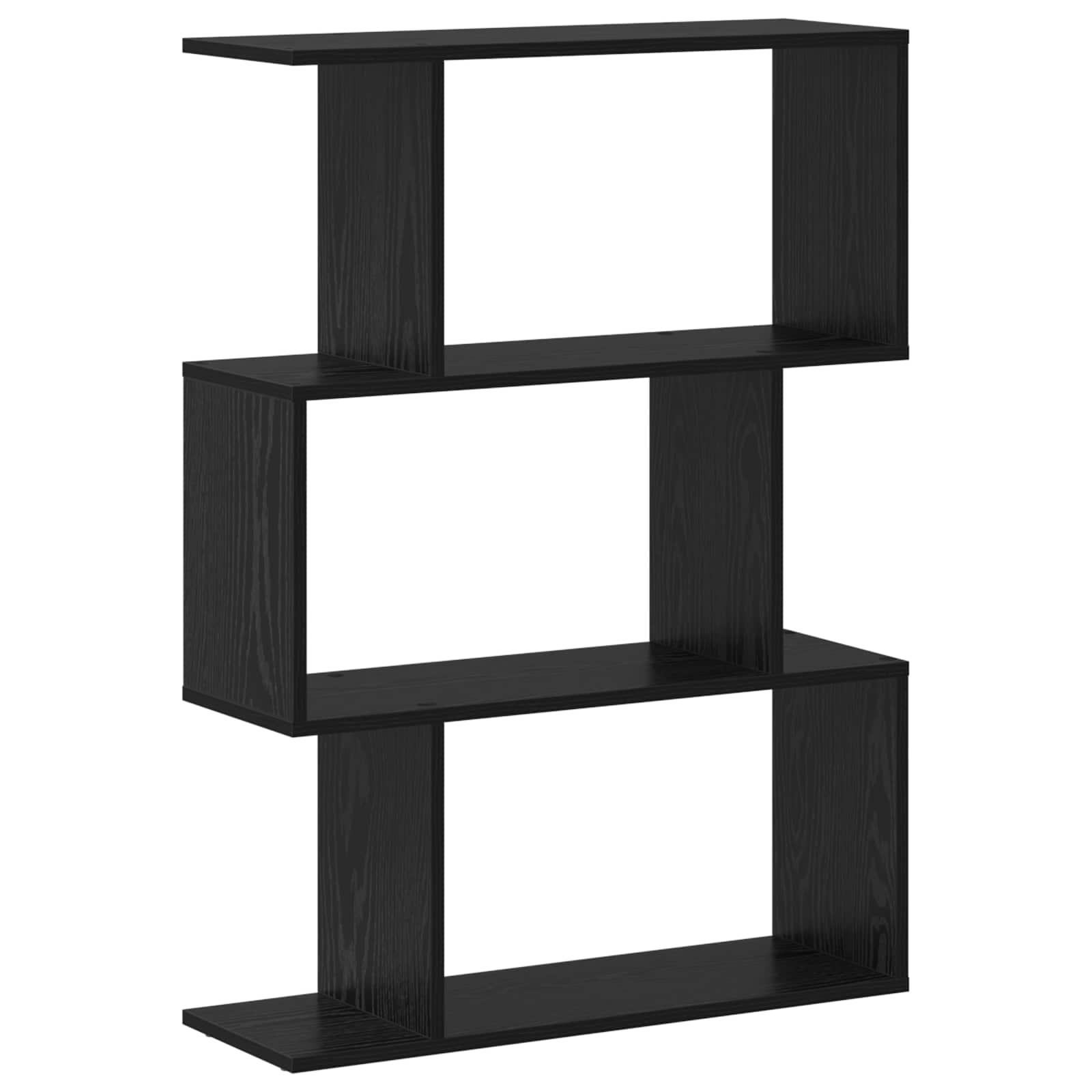 Bokskåp Svart Ek 70 x 24 x 97 cm Konstruerat trä