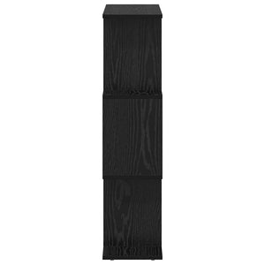 Bokskåp Svart Ek 70 x 14 x 97 cm Konstruerat trä