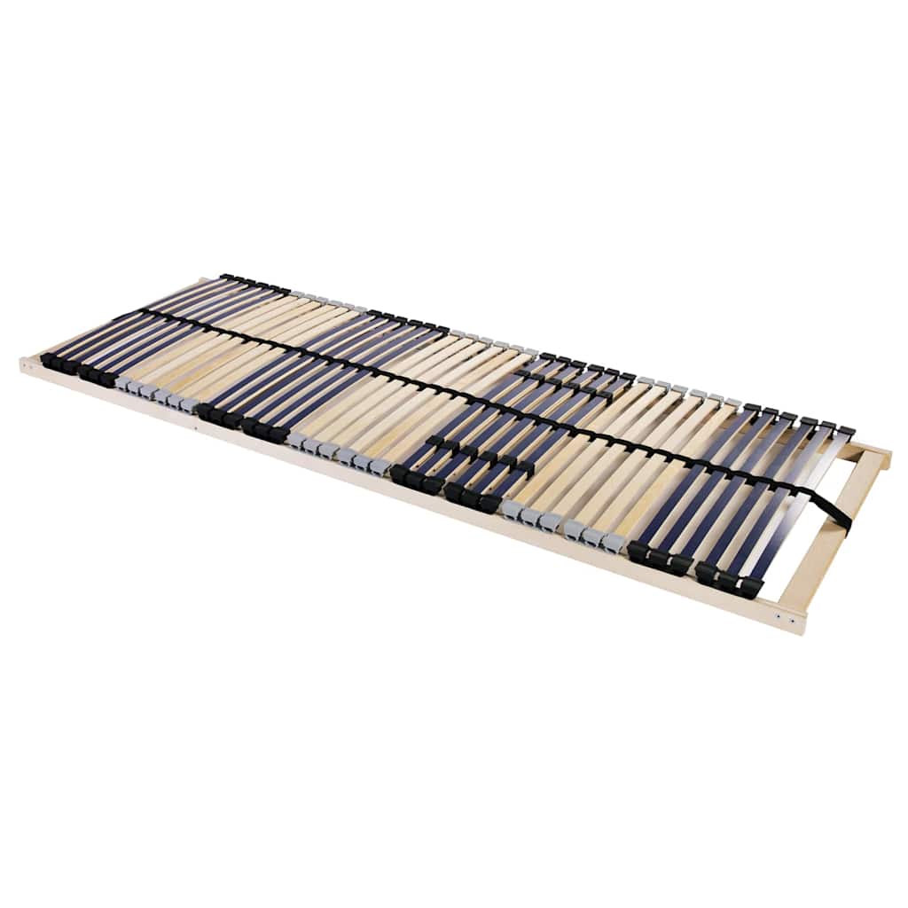 Ribbad sängbotten Brun 70 x 190 cm Massivt bokträ