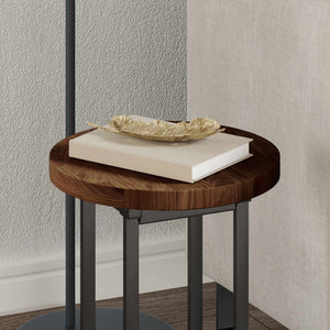 Bordsskiva Ljusbrun Ø 30 x 2,5 cm Massivt Ekträ