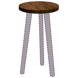 Bordsskiva Ljusbrun Ø 30 x 2,5 cm Massivt Ekträ