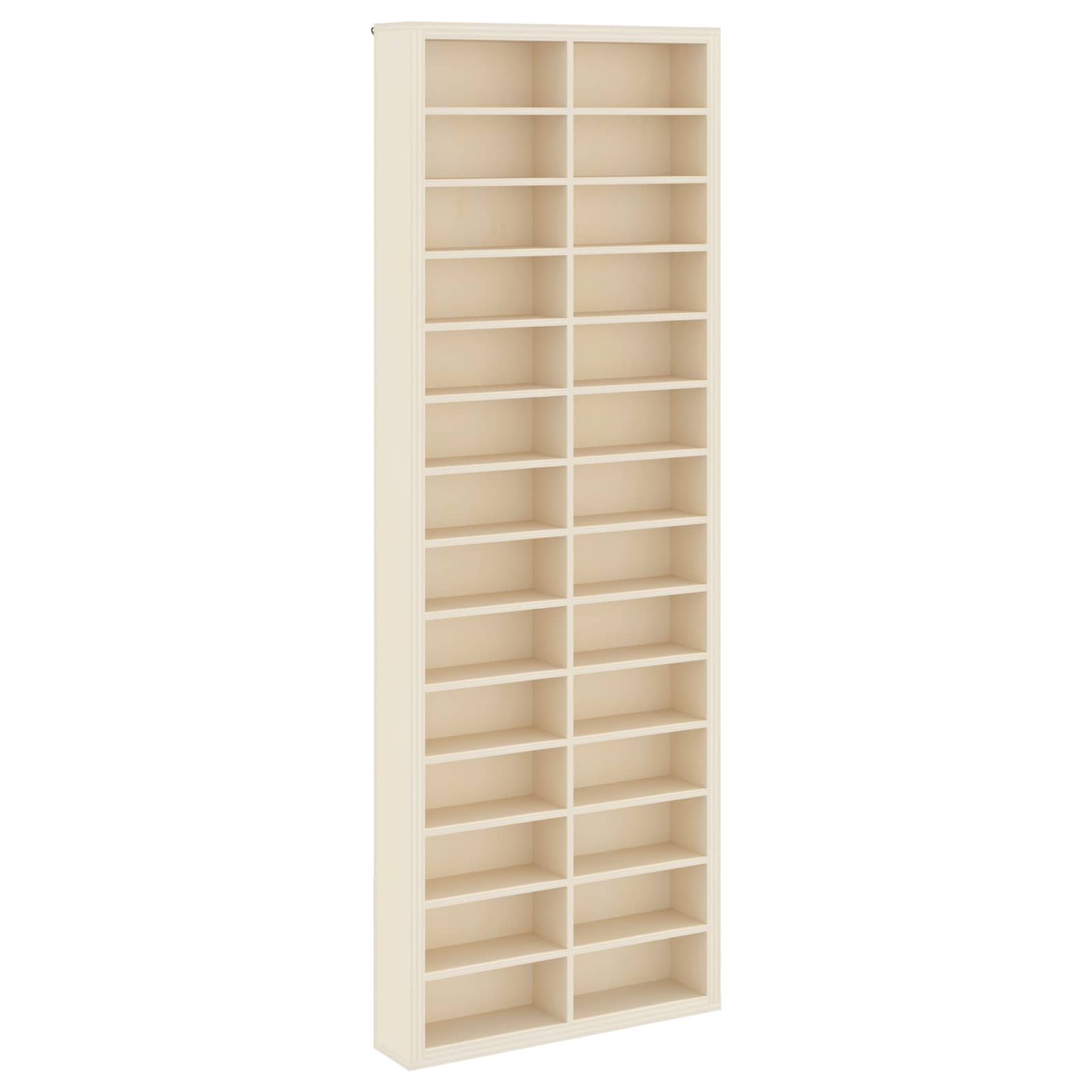 Väggdisplay Väggmonterat Beige 21 x 4,5 x 59 cm Konstruerat trä