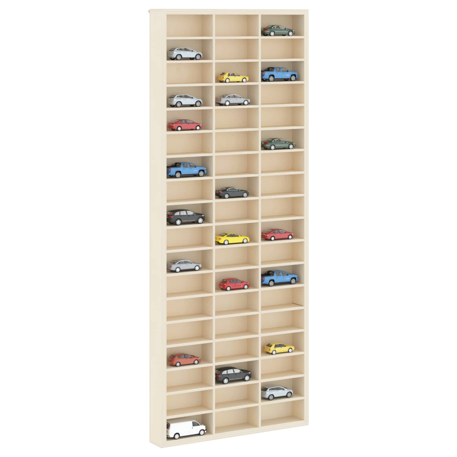 Väggdisplay Väggmonterat Beige 30 x 4,5 x 75 cm Konstruerat trä