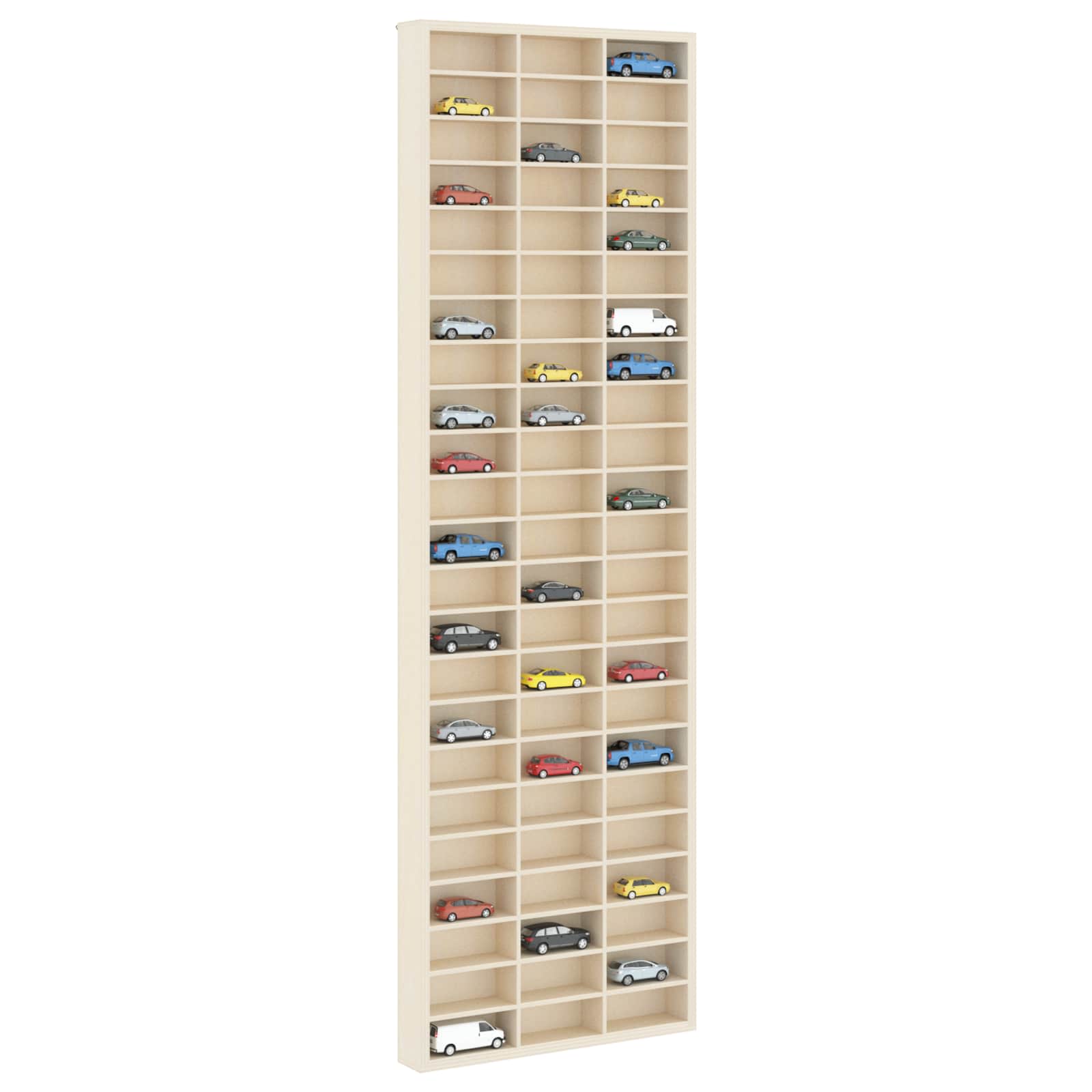 Väggdisplay Väggmonterat Beige 30 x 4,5 x 96 cm Konstruerat trä