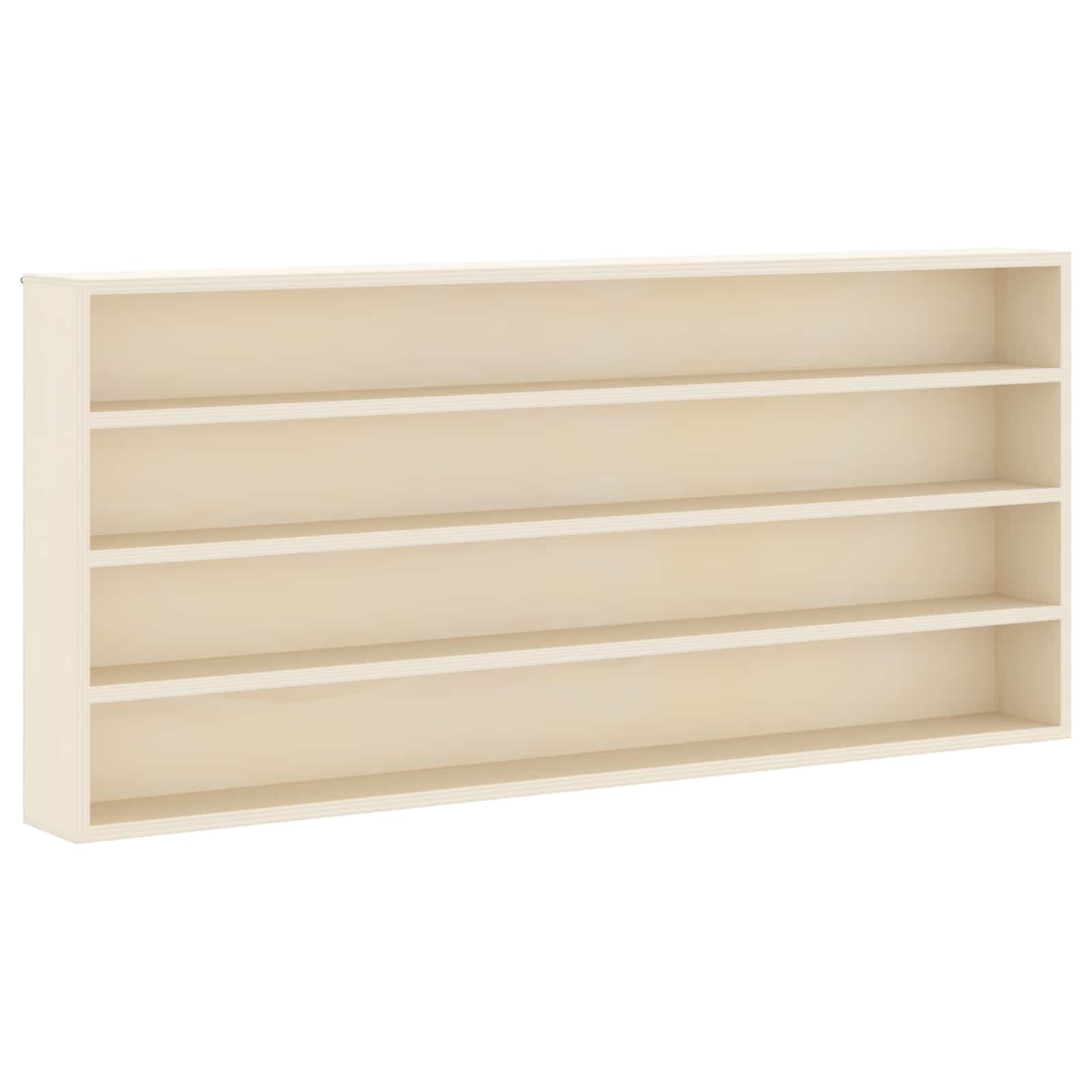 Väggdisplay Väggmonterat Beige 80 x 8,5 x 36 cm Konstruerat trä