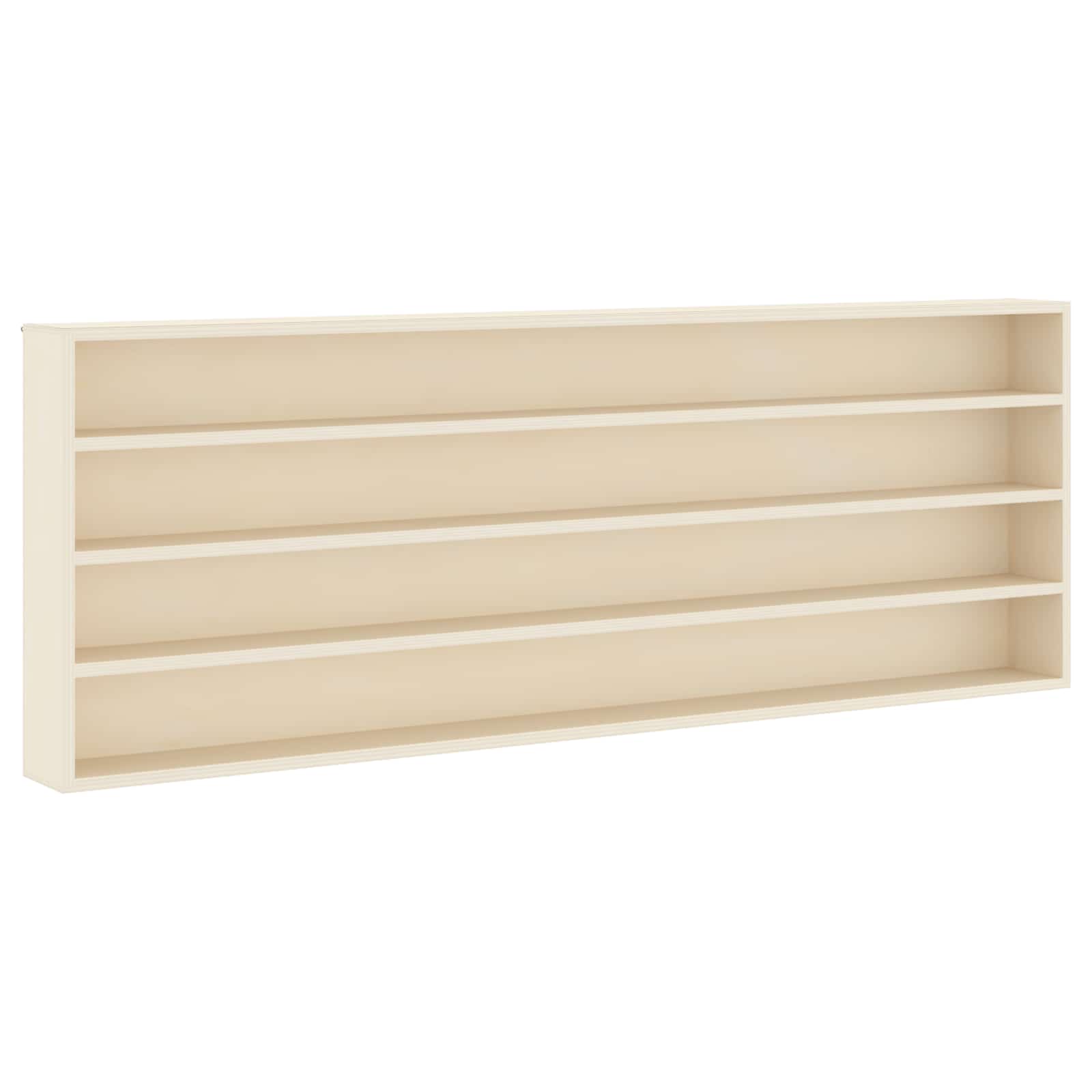 Väggdisplay Väggmonterat Beige 100 x 8,5 x 36 cm