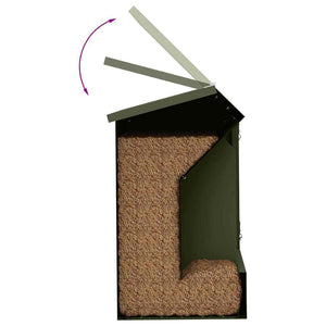 Kaninsmatare Olivgrön 64.5 x 25.5 x 45.5 cm Kallvalsat Stål