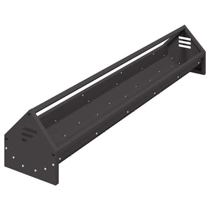 Kycklingmatningsränna Svart 108 x 20,5 x 20 cm Kallvalsat Stål