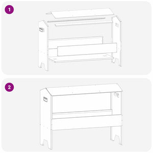 Fodertrog för boskap Olivgrön 79 x 35 x 62 cm Kallvalsat Stål