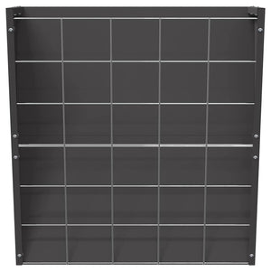 Hängande Höutfodrare Svart 61 x 33 x 66 cm Kallvalsat Stål