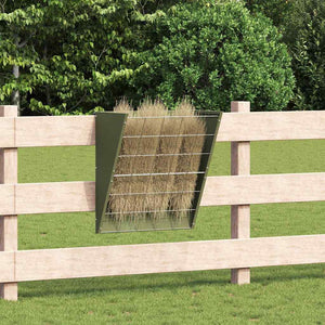 Hängande Höutfodrare Olivgrön 61 x 33 x 66 cm Kallvalsat Stål