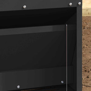 Kyckling Trampmatare Svart 33 x 42 x 40 cm Kallvalsat Stål