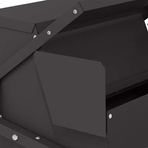 Kyckling Trampmatare Svart 50 x 40 x 29 cm Kallvalsat Stål